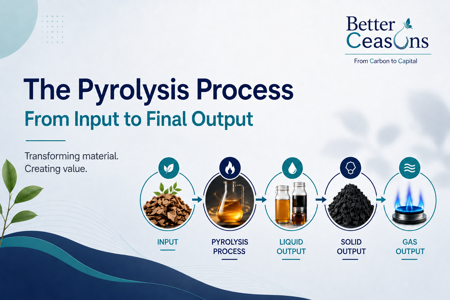 The Pyrolysis Process From Input to Final Output