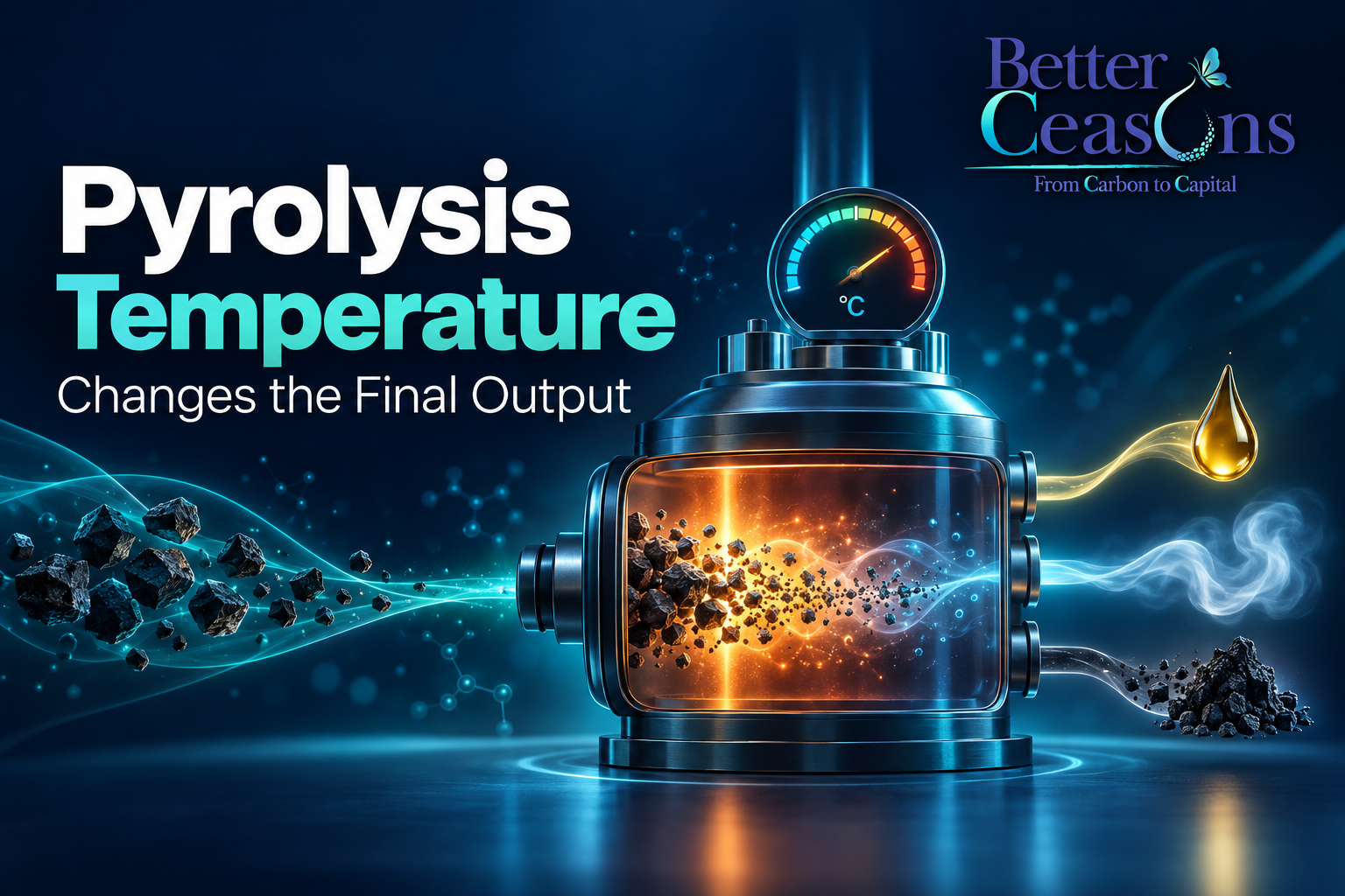 Why Pyrolysis Temperature Changes the Final Output